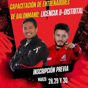 LICENCIA D - ENTRENADOR DE BALONMANO BOGOTÁ